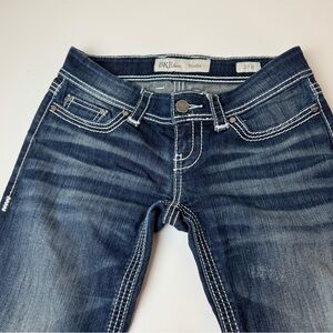 BKE denim Stella 5 pocket jeans Size 27R. Waist 27 Inseam 31 1/2.